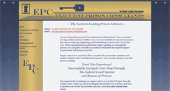 Desktop Screenshot of executiveprisonconsultants.com